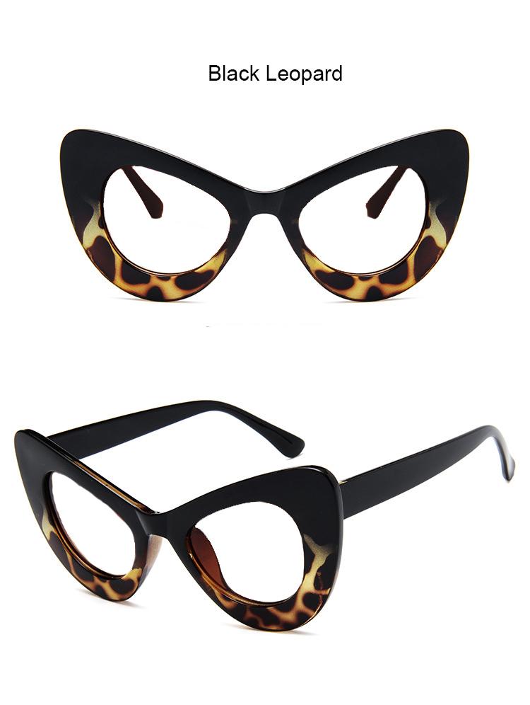 Reading Eyewear Female Male Big Ladies Presbyopic Transparent Clear Gents Screen Eye-Catching Yellow Filter Stylish Leoaprd Eye Cat's Feline