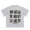 Vintage Hollywood Graphic Tee NO FEAR Slogan Retro Hollywood Sign Print Casual Short-Sleeve T-Shirt