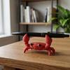 Nostalgie 3D Printed Crab Pen Holder, Cute Portable Cartoon Desk Organizer, Practical Home Decor Stationery Stand Figurine
