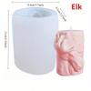 Serie Animale Matriță Silicon | Elan, Urs, Lup & Cal Lumânare, Rășină & Săpun Kit | Cadou DIY & Decor Acasă