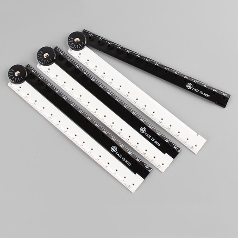 Art 1pcs Folding ruler black and white simple ruler graphic folding ruler student learning supplies creative stationery