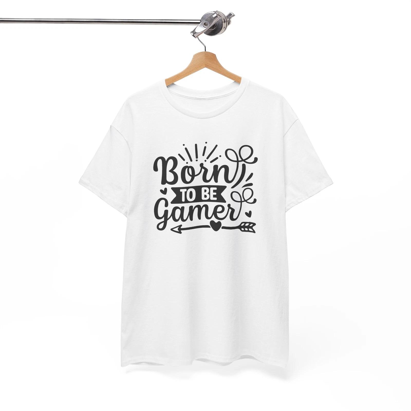 Retro Gaming T-Shirt | 80s Gamer Tee | Born to be Gamer Shirt 4XL