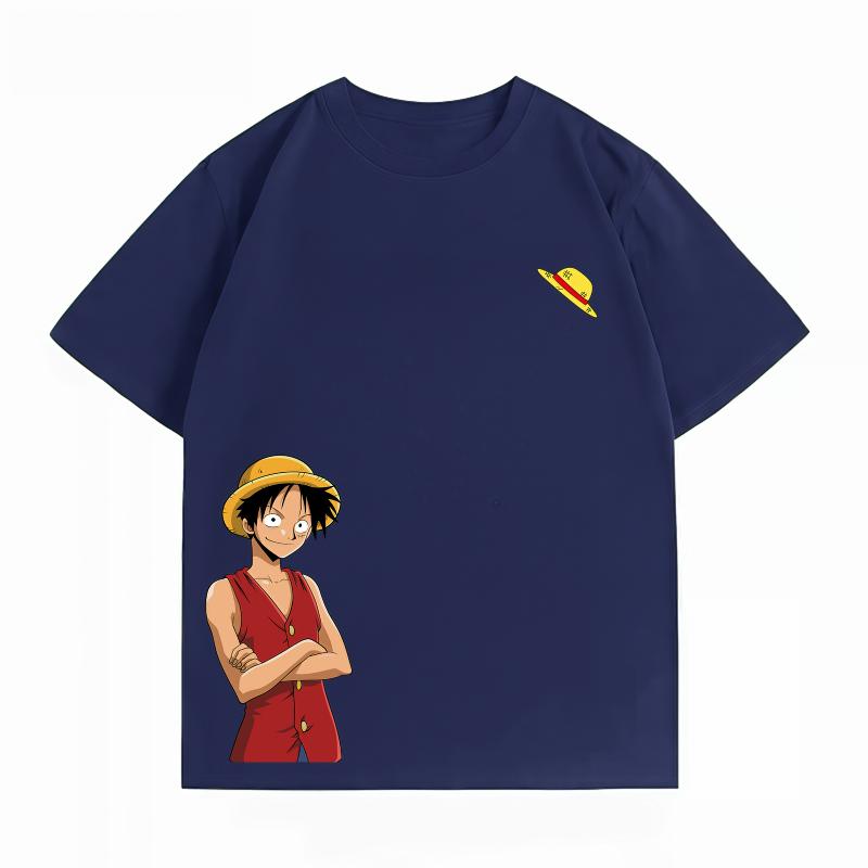 Unisexs Clothing New 100 Cotton Breathable Summer TShirt Bandai One Piece UnisexsTShirt Luffy Print CasualStreetwear UnisexsTShirt