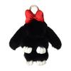 პლუშუს კურდღლის გასაღების ჯაჭვი ბეწვიანი ხელოვნური ბეწვის კურდღლის გულსაკიდი გასაღების ჯაჭვი რბილი ცხოველის გასაღებების აქსესუარი ქალისთვის ზურგჩანთის დეკორი