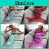 Cozy Mermaid Tail Handmade Crocheted Blanket For Adults And Kids In Soft Acrylic