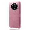 For Realme 14 Pro+ 5G Case Calf Texture PU Leather Hard PC Protective Phone Cover