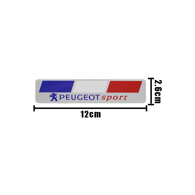 3D Aluminum Metal Car Stickers Body Car Styling Emblem Badge for Peugeot 306 308 408 108 RCZ 208 107 106 206 207 Decal Accessory
