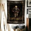 Naruto Fire Determination Wall Tapestry Aesthetic Wall Hanging Printed Fabric Blanket Decorative Tapestries For Bedroom Living Room Home Decor