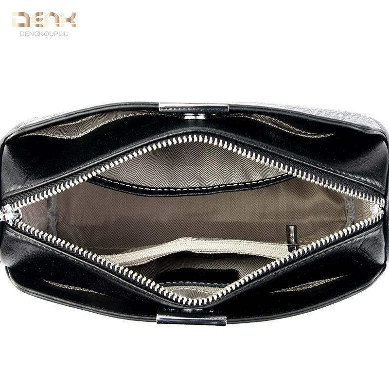 Leather women's bags New trendy fashion casual large capacity shoulder first layer cowhide messenger bag