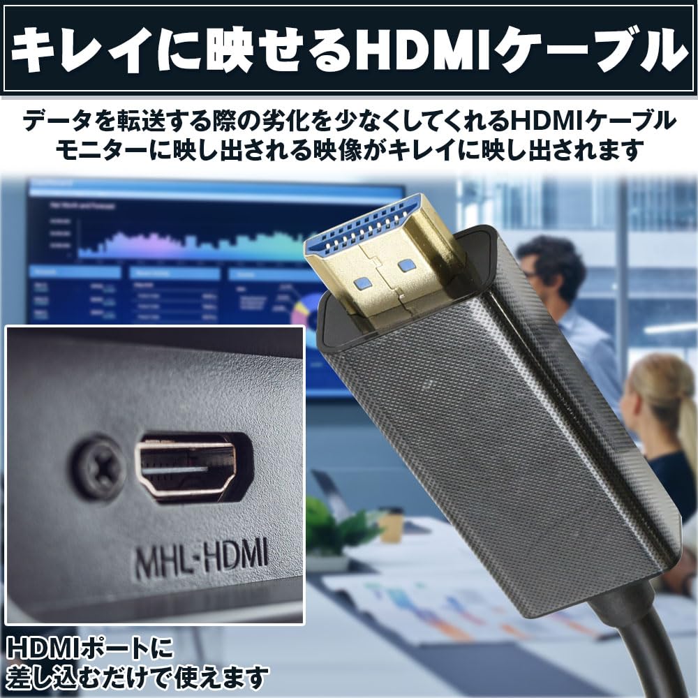 HDMI konverzní kabel Připojení monitoru Video výstup Notebook projektor Domácí kino USB3.0 (1,8 m)