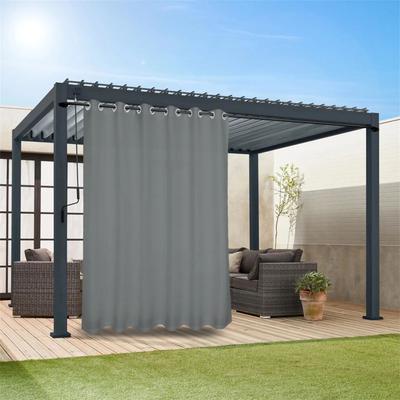 1 Pieza Cortina Impermeable para Exteriores con Ojales para Privacidad para Porche Pérgola Cenador Terraza Simplicidad Moderna No Requiere Perforación