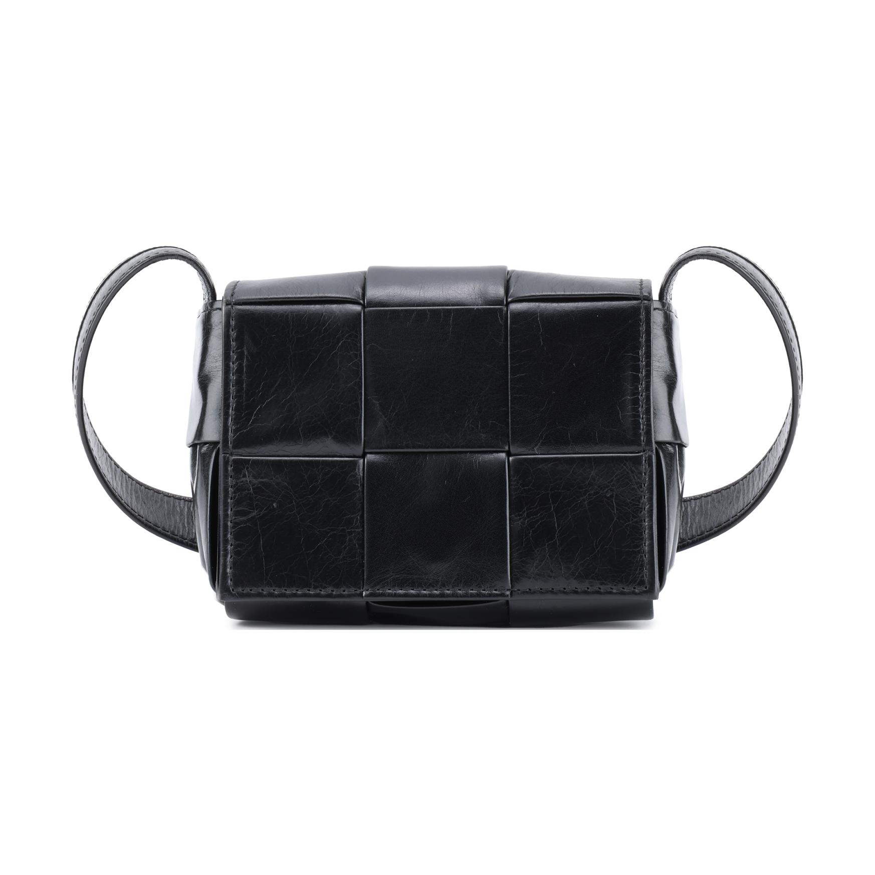

Bottega Veneta Міні-сумка-касета Чорний/Сріблястий Чоловічі сумки через плече 667048-VCQ72-8803 Basic Set (Bag+Dust Bag)