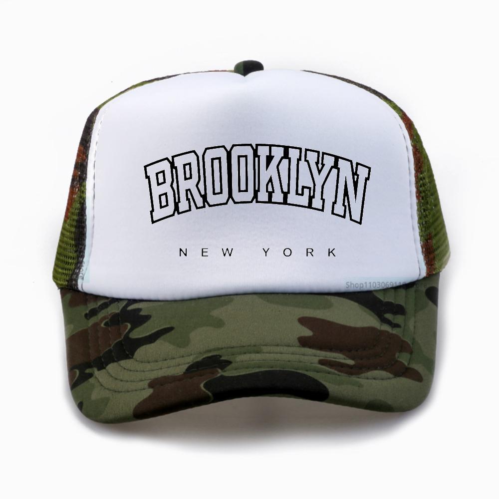 summer new Unisexs Mesh hat Brooklyn New York Unisexs baseball caps Fashion Hip Hop Mesh breathable Trucker hats