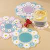 Dekori Pot Mat Silicone Heat-resistant Holder Stylish Floral Design Insulation Pad Cute Hinagiku-chan Coaster Waterproof Multi-purpose Non-slip Thick