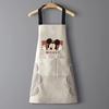 Nordic Style Waterproof Kitchen Apron with Sleeves - Oil-Proof and Customizable