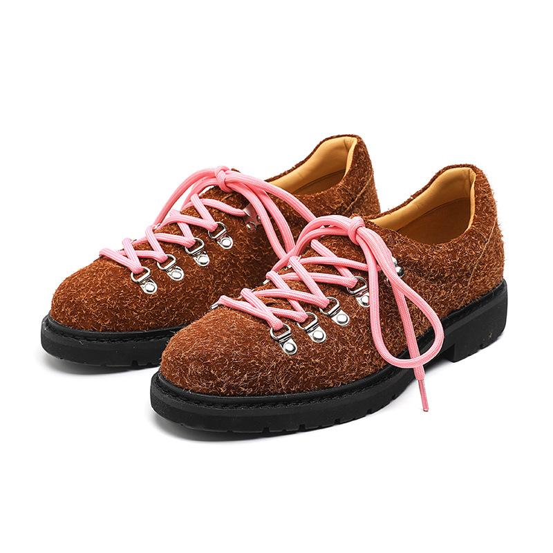 Senso de design de nicho sapatos casuais de rua de couro novos de outono para homens sapatos derby de montanhismo sapatos da moda 66593-R