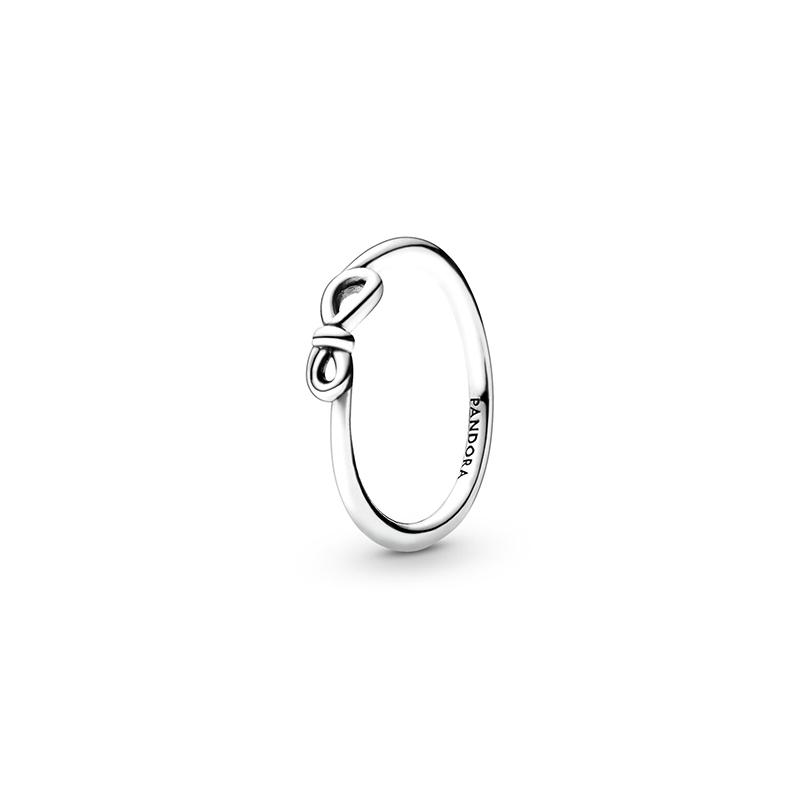 Pandora Eternity symbol rosette design 925 silver ring for women Silver 52 mirror jewelry box