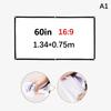 16:9 Portable Projector Screen Simple Projector Curtain 60/72/84/100/120 Inch Hd Display Screen For Home Cinema Theater Movie