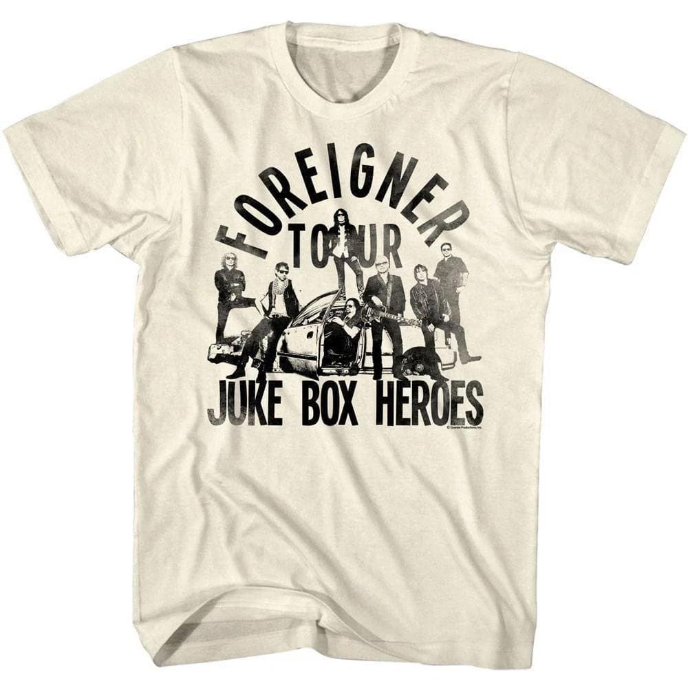 Foreigner Juke Box Heroes Tour Men s T Shirt XL