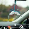 Delicate Angel Wing Design Vehicle Hanging Art User Friendly Gypsum Sculpture Small Car Interior Decoration Piece