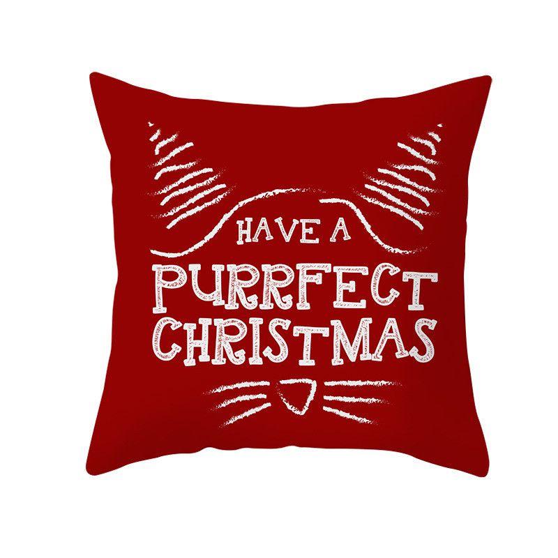 Luxurious Peach Skin Velvet Cushion Cover Featuring Santa Claus For Holiday Cheer