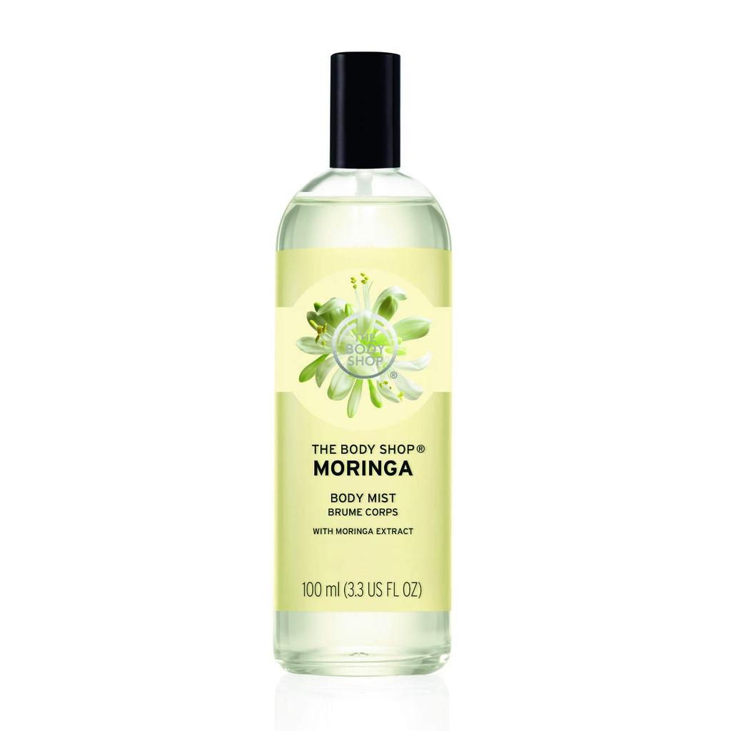 The Body Shop Moringa Body Mist 100ml Pack of 1 Floral Fragrance Fresh Scent Spray for Women