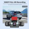 4 Channel Dash Cam Front and Rear Inside 1080P Car Dash Camera with Night Vision G-Sensor Driving Video Recorder for Car