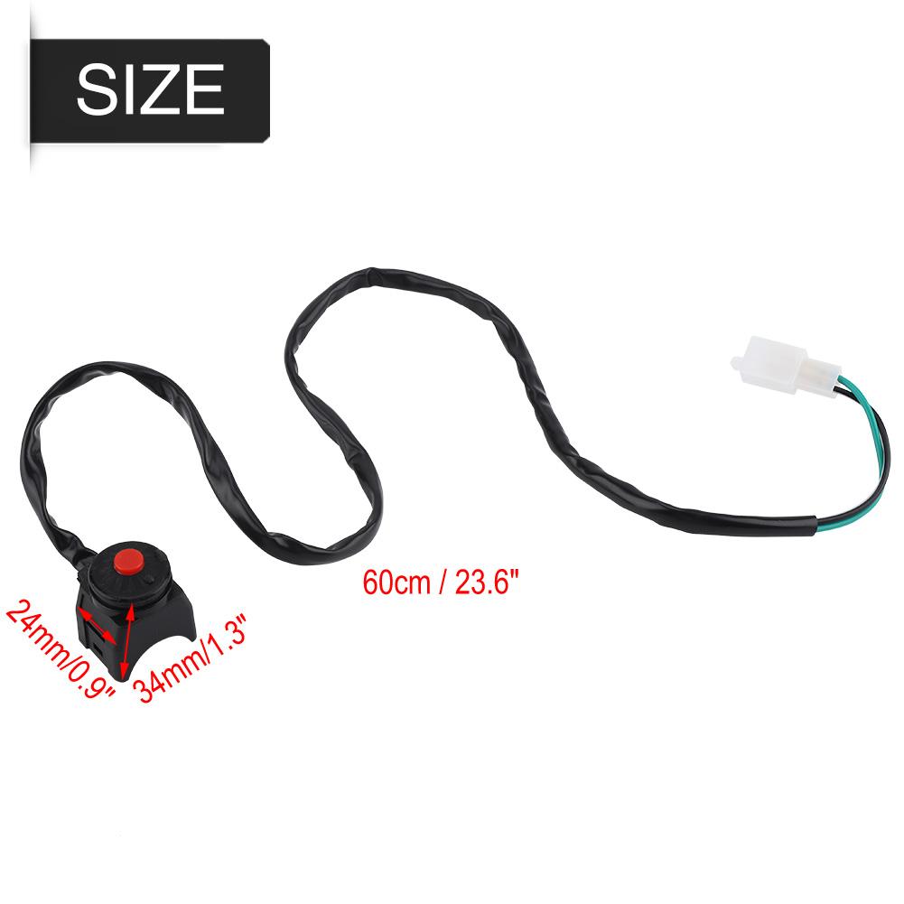 

7 8 Motorcycle Handlebar Engine Start Kill Switch Horn Flashlight Headlight Control ON OFF