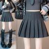 American Retro High-Waist Plaid Woolen Pleated Skirt - Plus Size Autumn/Winter Fashion
