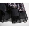 Šifonová mini sukyně s pasem a vzorem Jaegae (Moderní Hanbok)