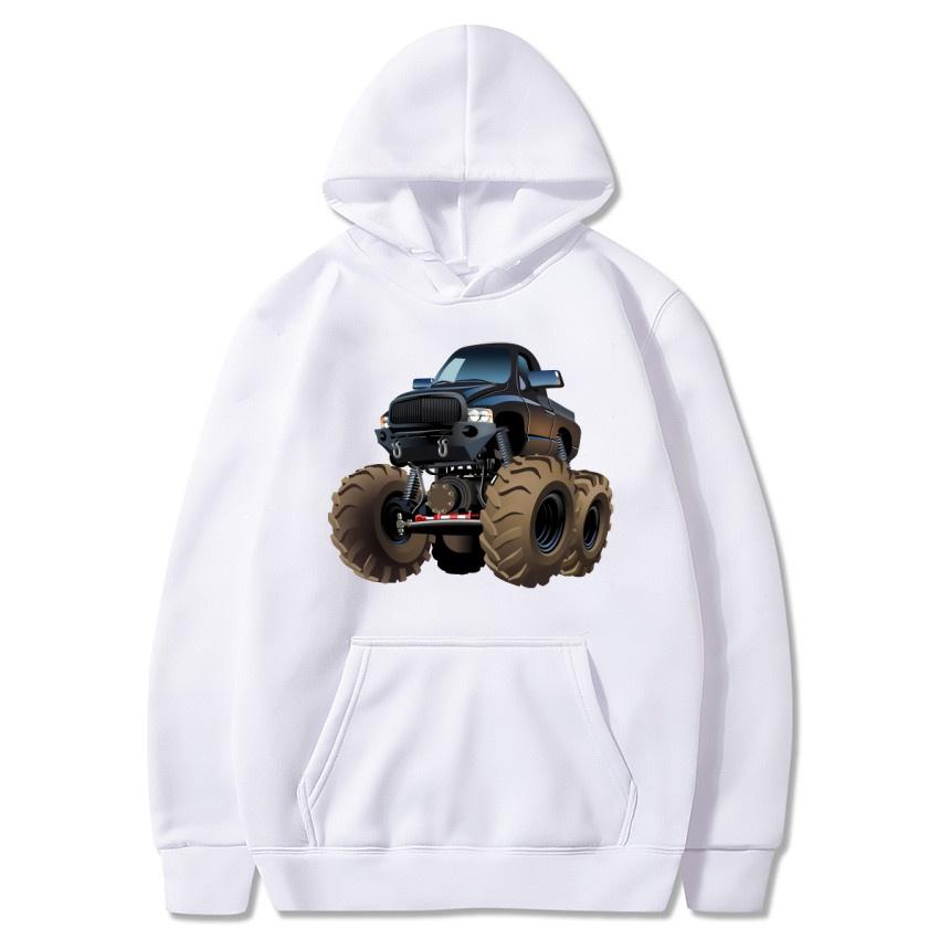 American Monster Truck Bigfoot Printed Hoodie Autumn/Winter New Street Fashion Hoodie Daily Casual Warm Hoodie Holiday Gift