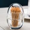Acrylic Transparent Toothpick Holder Creative Egg-shaped Toothpick Box Home Living Room Decoration Restaurant Hotel Ornaments