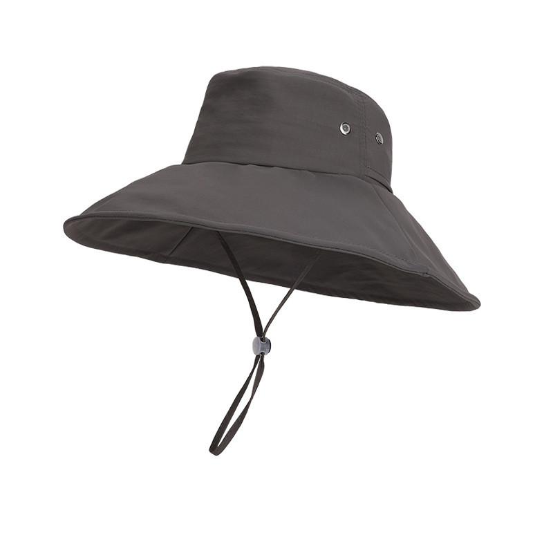 Outdoor Wide Brim Sun Hat With Adjustable Fit For Hiking And Camping
