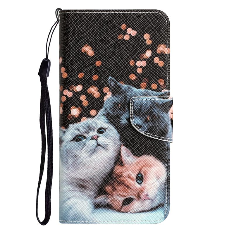Custodia a libro con stampa in pelle per telefono flip Samsung Galaxy A53 A13 A33 A73 A52 A12 A22 A32 A42 A72 A52S 5G Custodia Portafoglio Copertina a Libro Coque