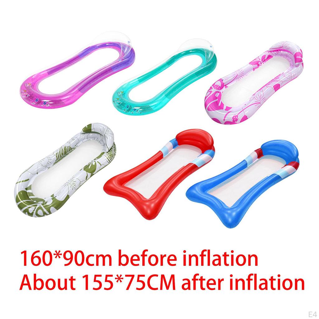 Swimming Pool Lounger Party Toy Inflatable Floats for Kids Adults Red