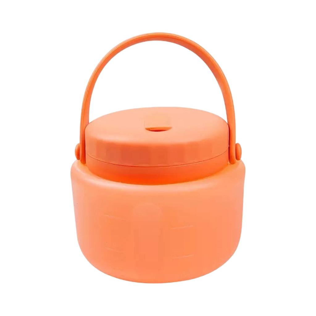 500ML Portable Outdoor Fresh-Keeping Bucket Silicone Sealed Bucket Kettle Silicone Ffresh-Keeping Bag Fresh-Keeping Bucket Ice Bucket Food Storage Box