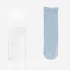 Spring Thin Mid-calf Socks for Women, Mesh Macaron Antibacterial Postpartum Socks, Rolled-up Socks, Pile Socks, Cotton Socks