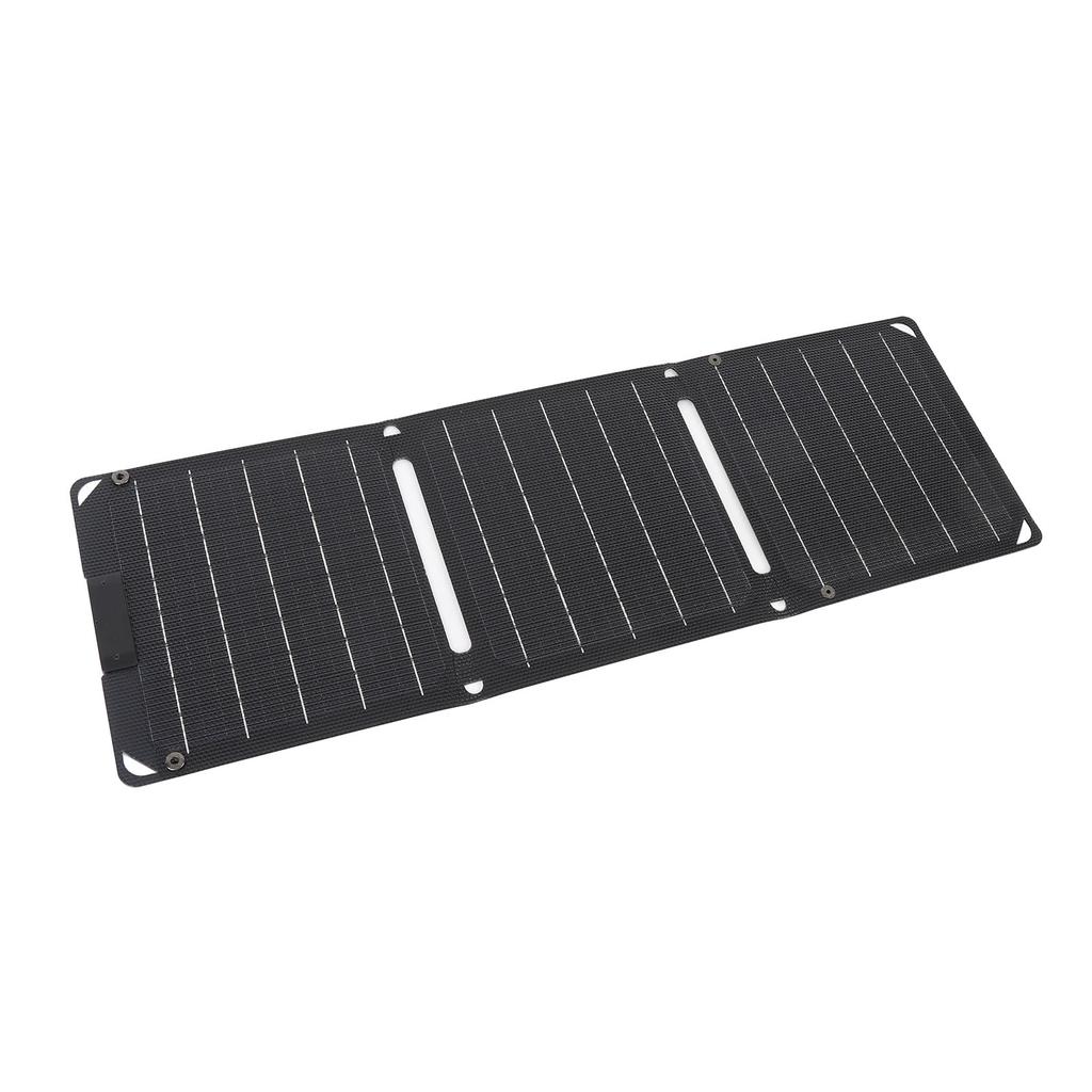 30W Solar Panel 3 Fold Monocrystalline 2 TYPE-C Port Portable Outdoor Solar Panel Charger for Laptops Tablets Phones