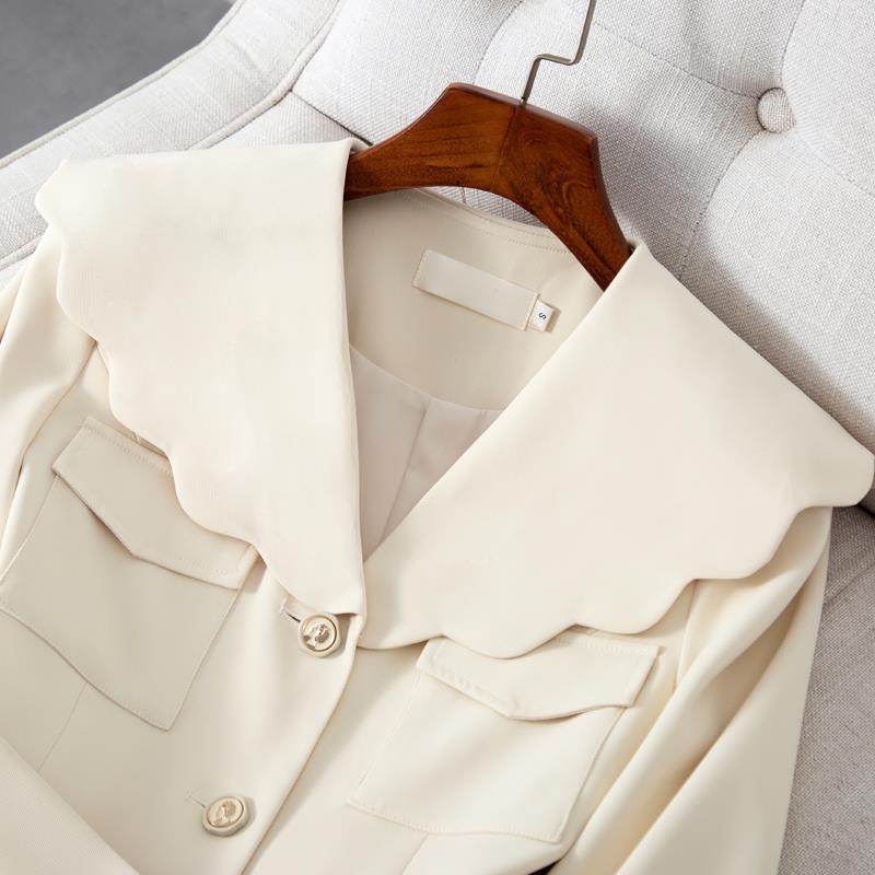 Printemps mince femmes beau col de poupée coupe-vent manteau pour les femmes mince a-ligne Trench vêtements