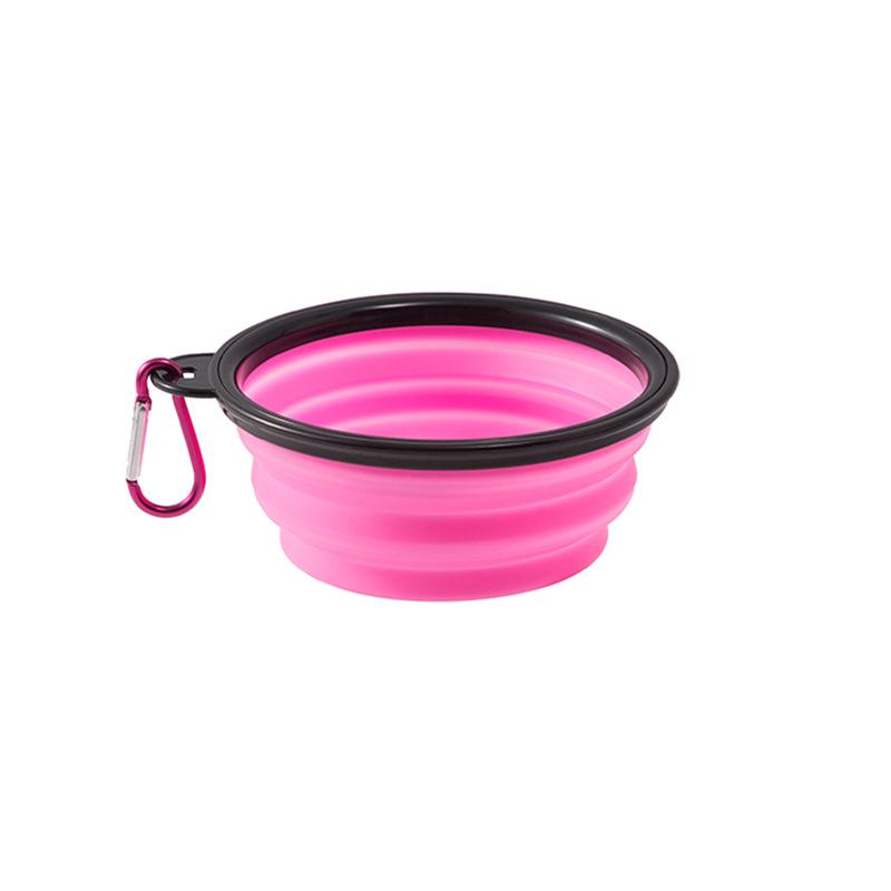 Two-in-One Collapsible Dog Bowl: Portable Silicone Food & Water Bowl for Travel
