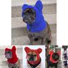 Stylish Solid Color Dog Hat Comfortable Fleece Hooded Pet Accessory For Year-round Use