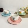 Cute Cartoon 3D Coffee Cup, Animal Ceramic,Home Breakfast, Milk, Creative Coffee, Couple Cup Set Drinkware Cups & Saucers