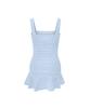 VIKINI VENDER Reverence Shirred Skirt Monokini - Sky Blue