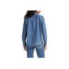 Levis Solid Color Long Sleeve Collared Shirt Women Tops Blue 16786-0017