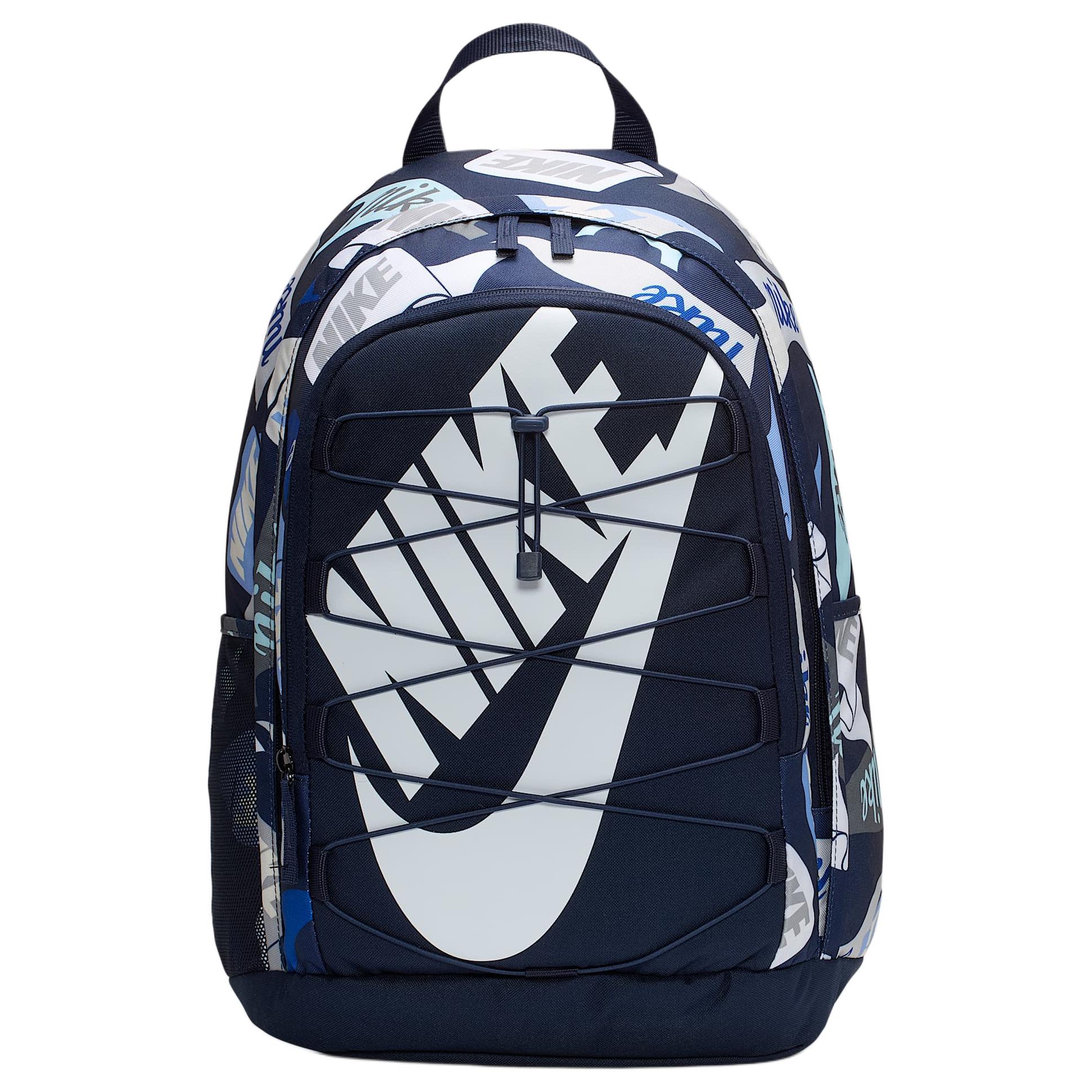 Nike Men's Hayward 26L Backpack With Front Elastic System And Thick Shoulder Straps Unisex Backpacks Obsidian Hj8283-451