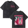 2026 Summer Hot Sale Anime The Apothecary Diaries Print Vintage Washed T-shirt Men Women Hip-hop Punk T-shirt Cotton Gothic Round T-shirt