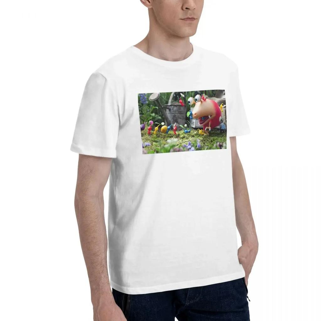 Pikmin Tshirt For Unisex Cotton Oversized T Shirts Unisexs Short Sleeve Round Neck Summer Clothes Tops S6xl