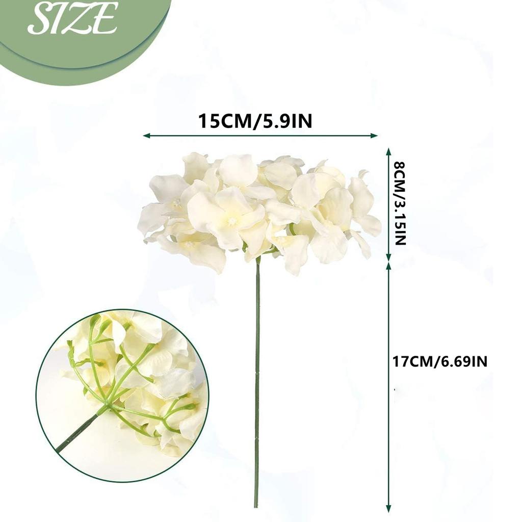 10/20pcs Artificial Flowers Silk Hydrangea Combination Garden Wedding Bride Bouquet Home Room Table Festival Wreath Diy Decorati