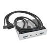 Floppy Drive Front Panel USB 3.0 Front Panel Hub 3.5 Inch 19 Pin To USB3.0 HD Sound Interface Panel for Computer Cases