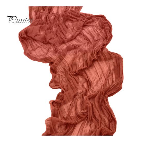 Wedding Party Table Runner Gauze Bohemian Style Pleated Solid Color Stain-Proof Reusable Table Protection Decoration Prom Banquet Table Runner